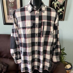 WRANGLER ATG All Terrain Hiking Flannel Shirt XXL Plaid Long Sleeve NWT